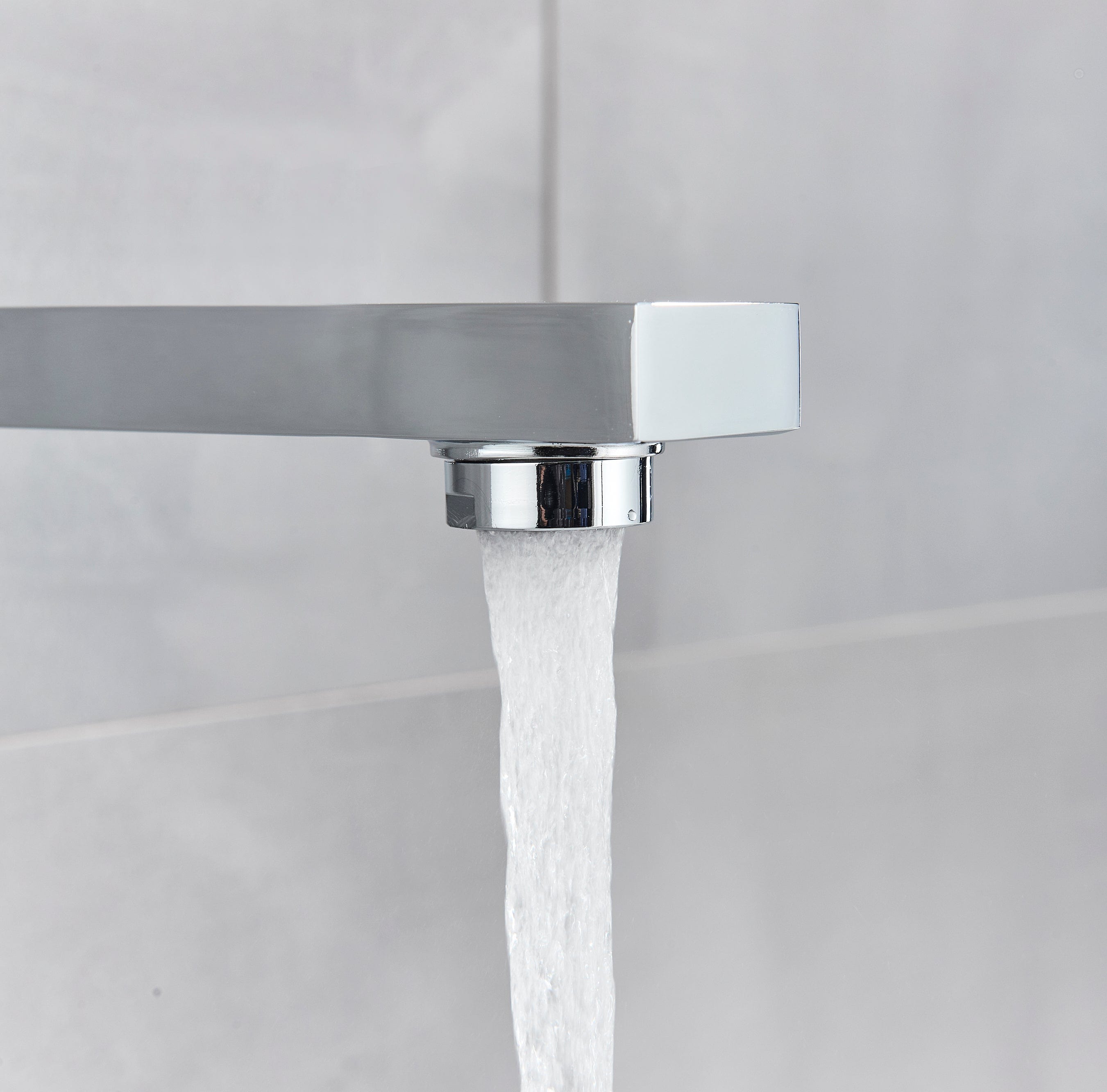 Bateria pentru lavoar, Klasse, incastrata in perete, argintiu cromat, cod 1371