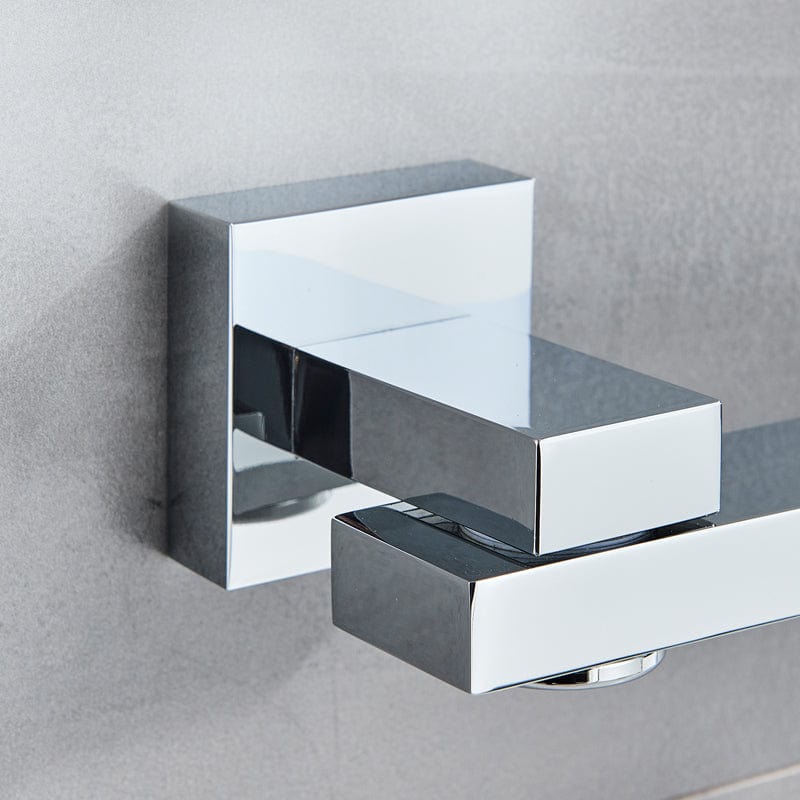 Bateria pentru lavoar, Klasse, incastrata in perete, argintiu cromat, cod 1371