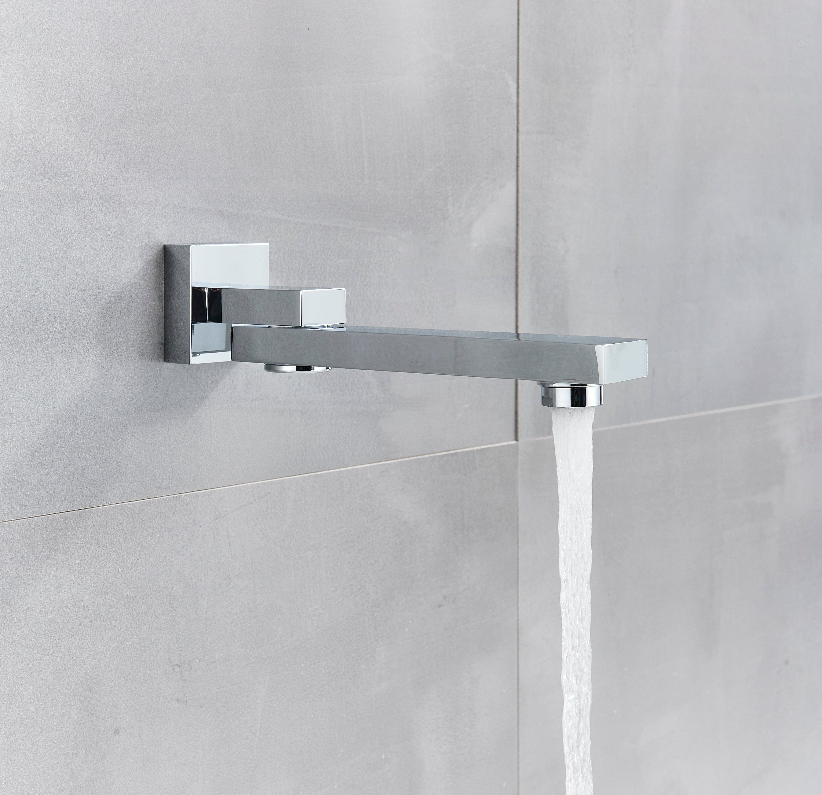 Bateria pentru lavoar, Klasse, incastrata in perete, argintiu cromat, cod 1371