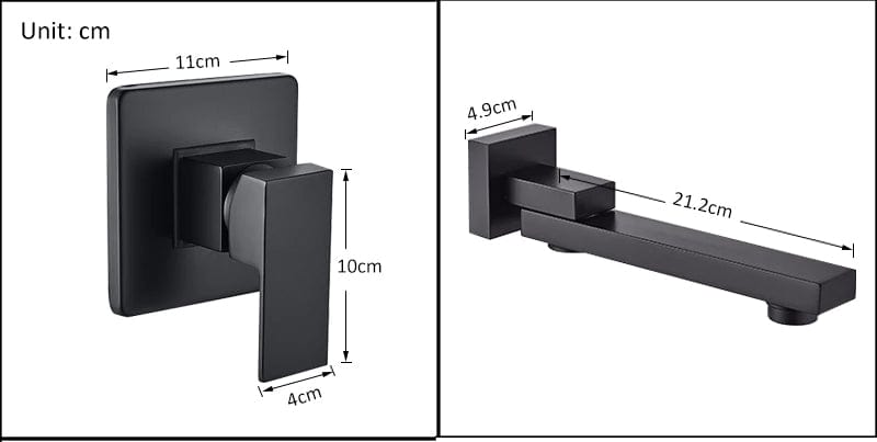 Bateria pentru lavoar, Klasse, incastrata in perete, argintiu cromat, cod 1371