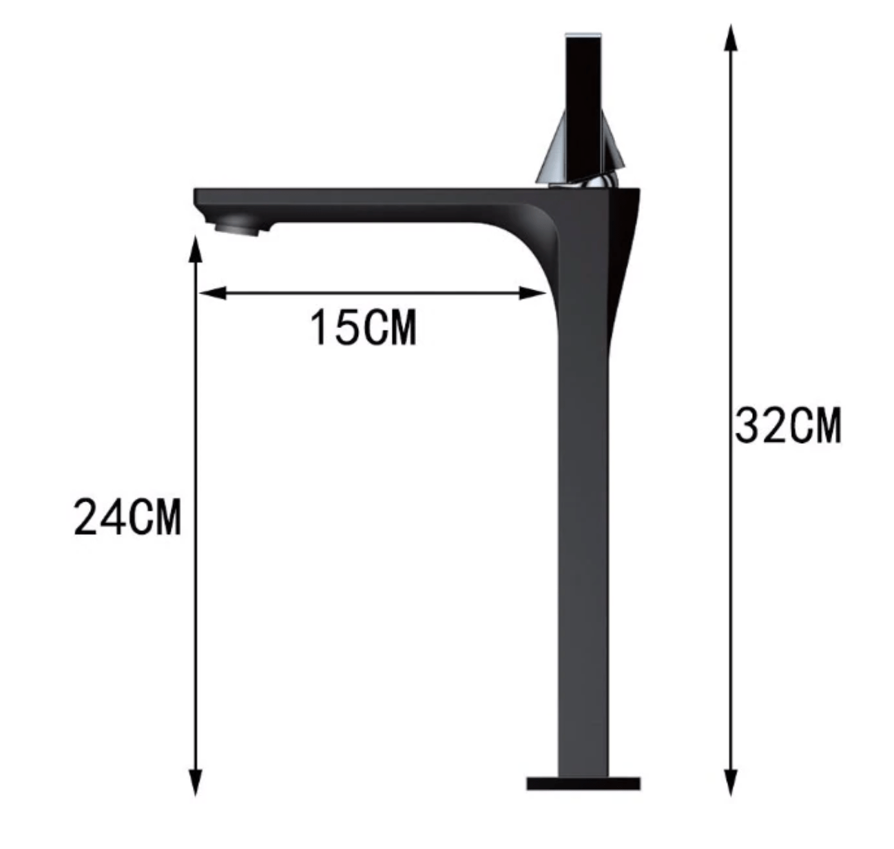 Bateria pentru lavoar slim StilVoll, cu montare pe blat, argintiu cromat, cod 1373