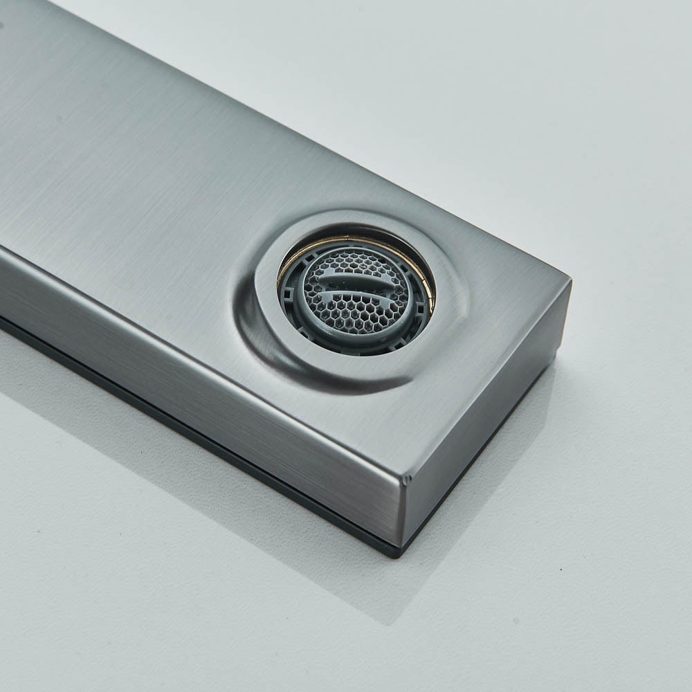 Baterie baie cu afișaj de temperatură, gri, cod 1190