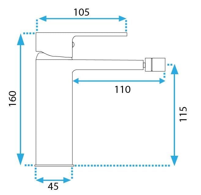Baterie bideu Rea Argus, auriu