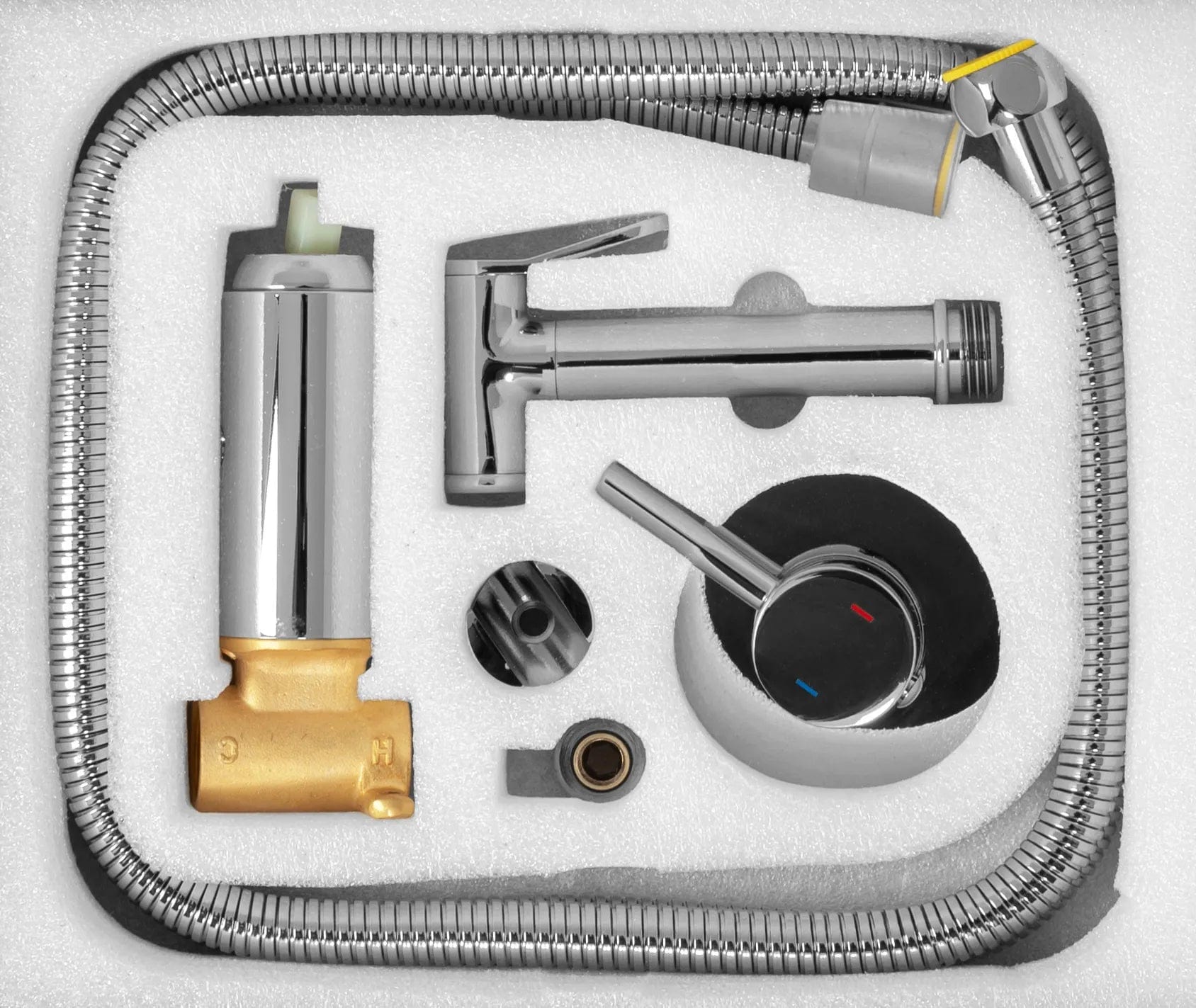 Baterie bideu Rea Lungo Loop, argintiu lucios