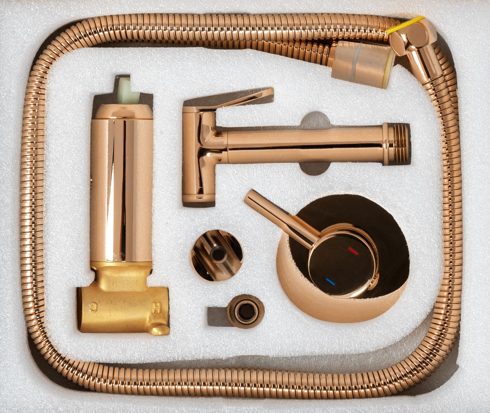 Baterie bideu Rea Lungo Loop, auriu rosé