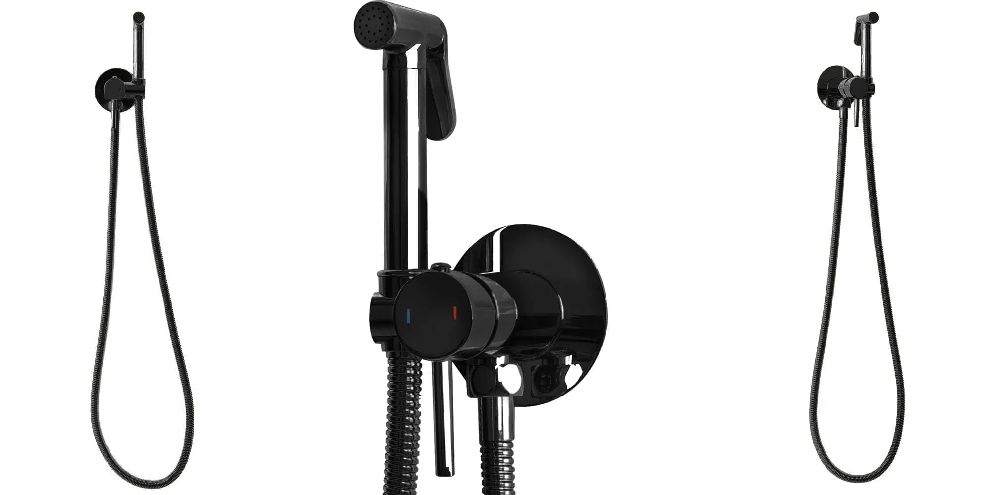 Baterie bideu Rea Lungo Loop, negru lucios