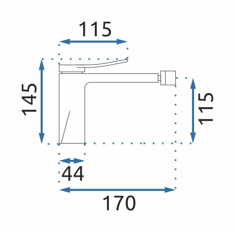 Baterie bideu Rea Soul crom