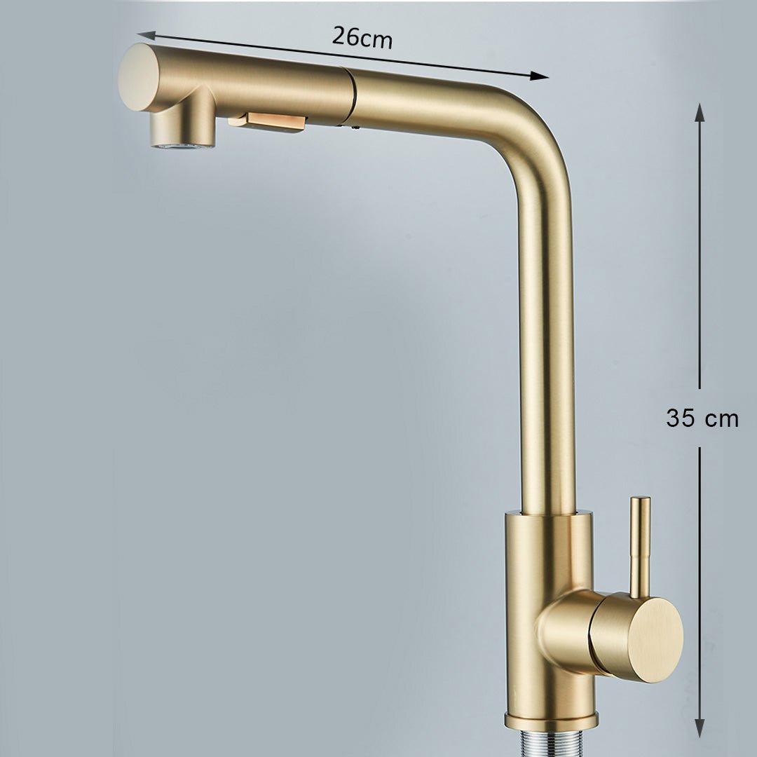 Baterie bucatarie, auriu periat, cod 1665