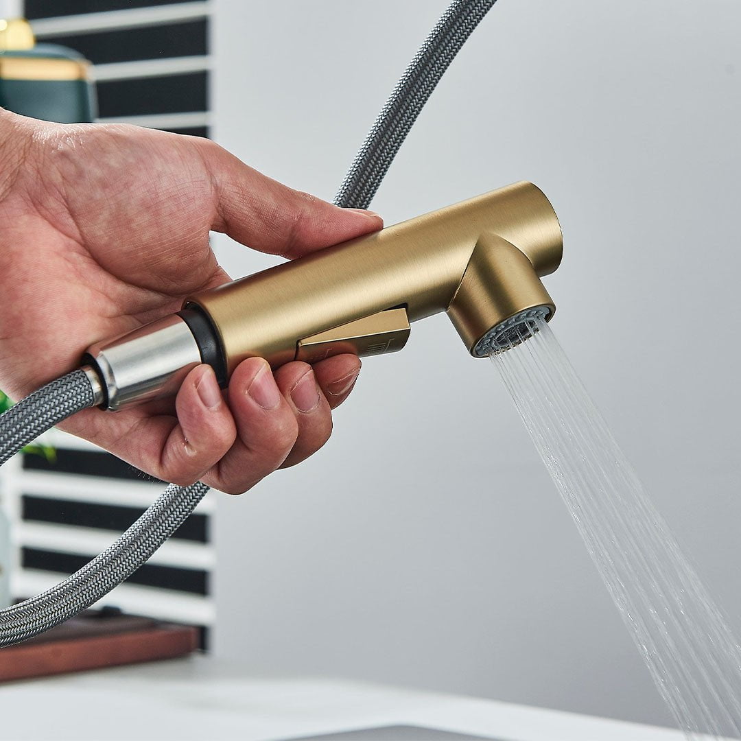 Baterie bucatarie, auriu periat, cod 1665