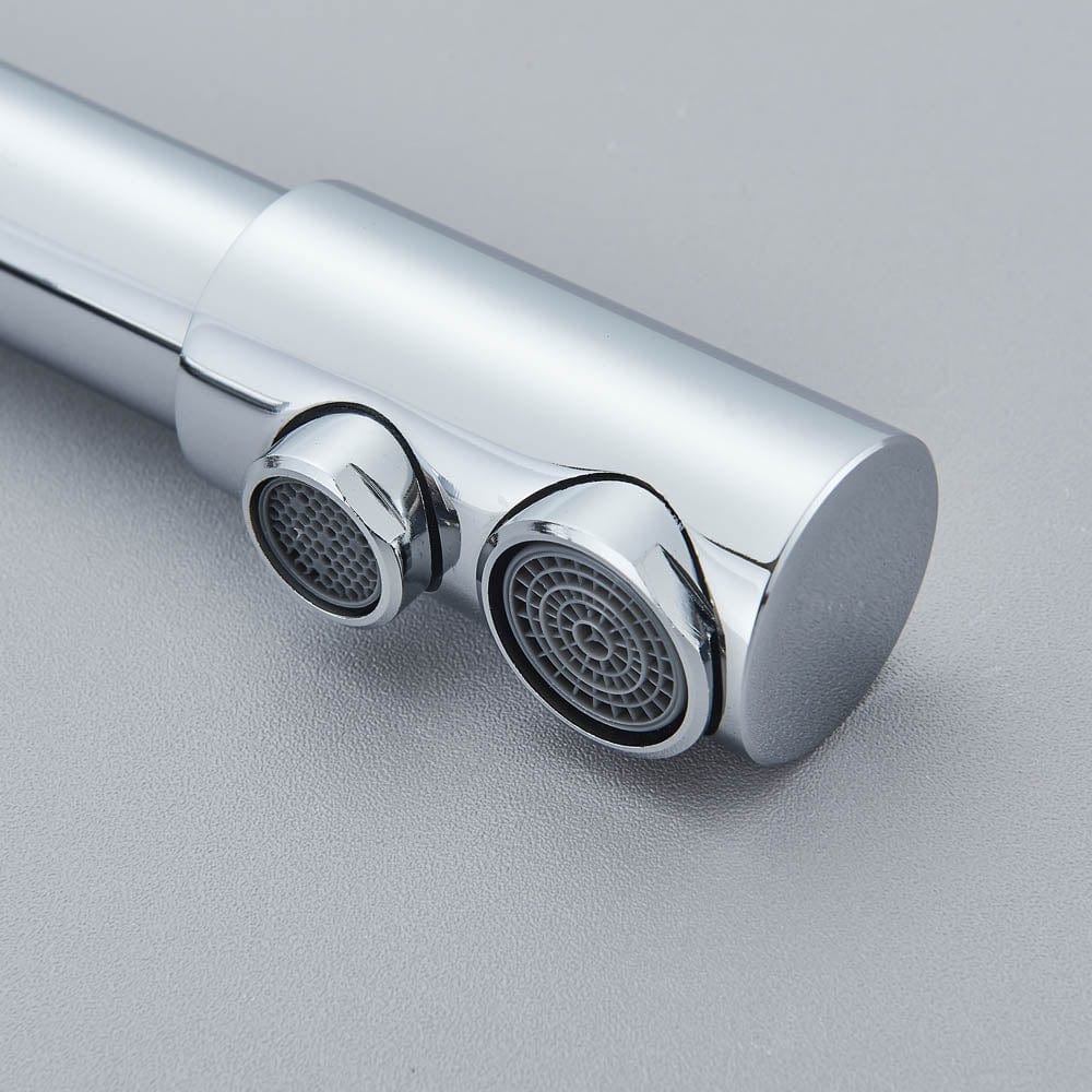 Baterie bucatarie cu 3 cai pentru filtru de purificare, argintiu cromat, cod 1210