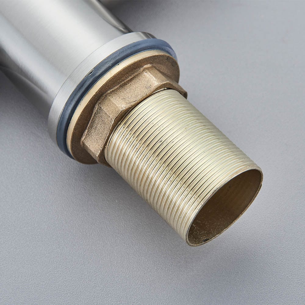 Baterie bucatarie cu 3 cai pentru filtru de purificare, argintiu nichelat (semi-lucios), cod 1213