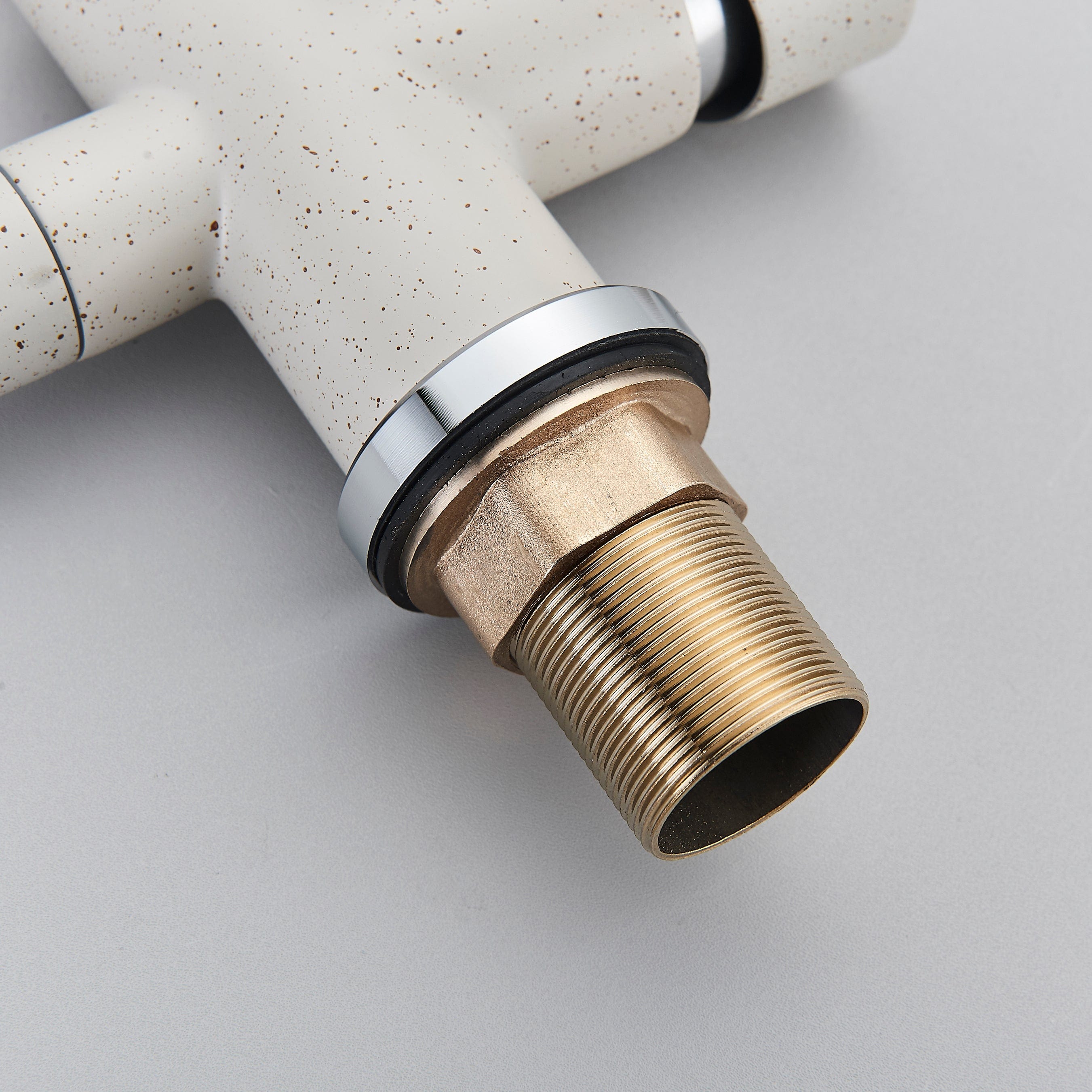 Baterie bucatarie cu 3 cai pentru filtru de purificare, culoare granit cu puncte mici, cod 1214