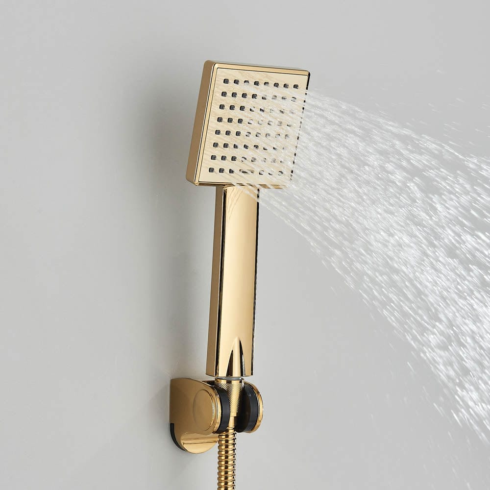 Baterie cada cu robinet tip cascada, auriu, cod 1446
