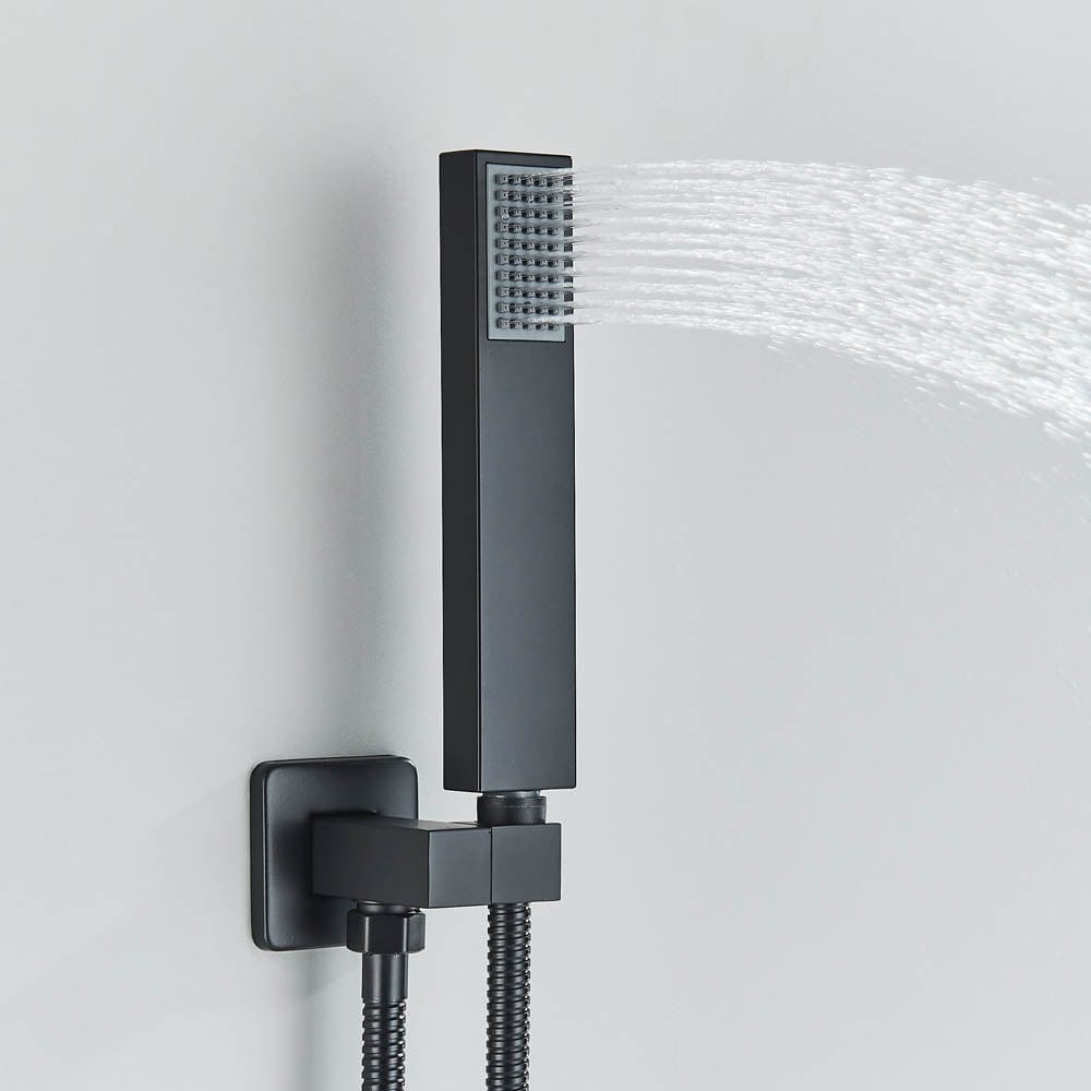 Baterie cada cu robinet tip cascada, negru, cod 1445