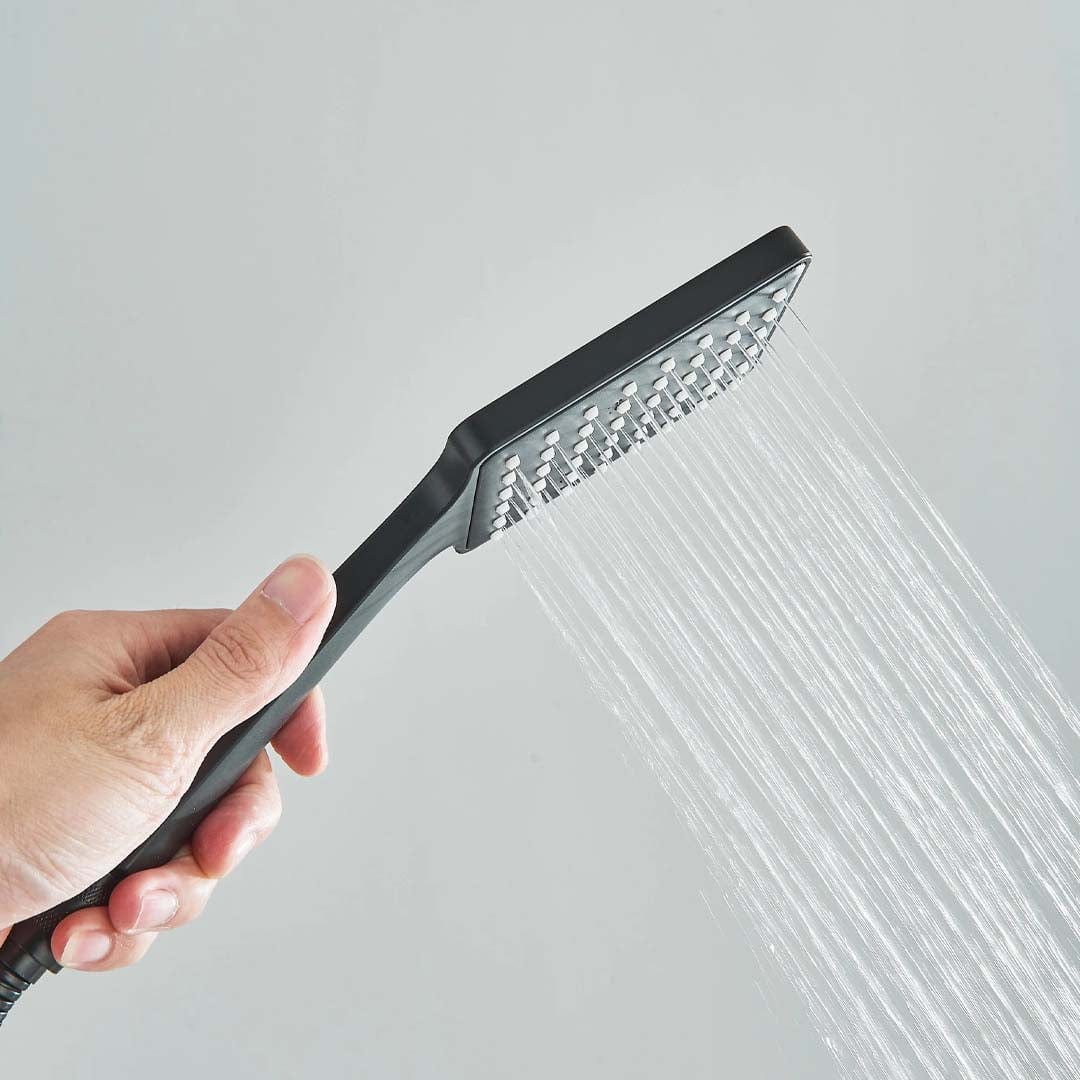 Baterie cada cu robinet tip cascada, negru mat, cod 1603