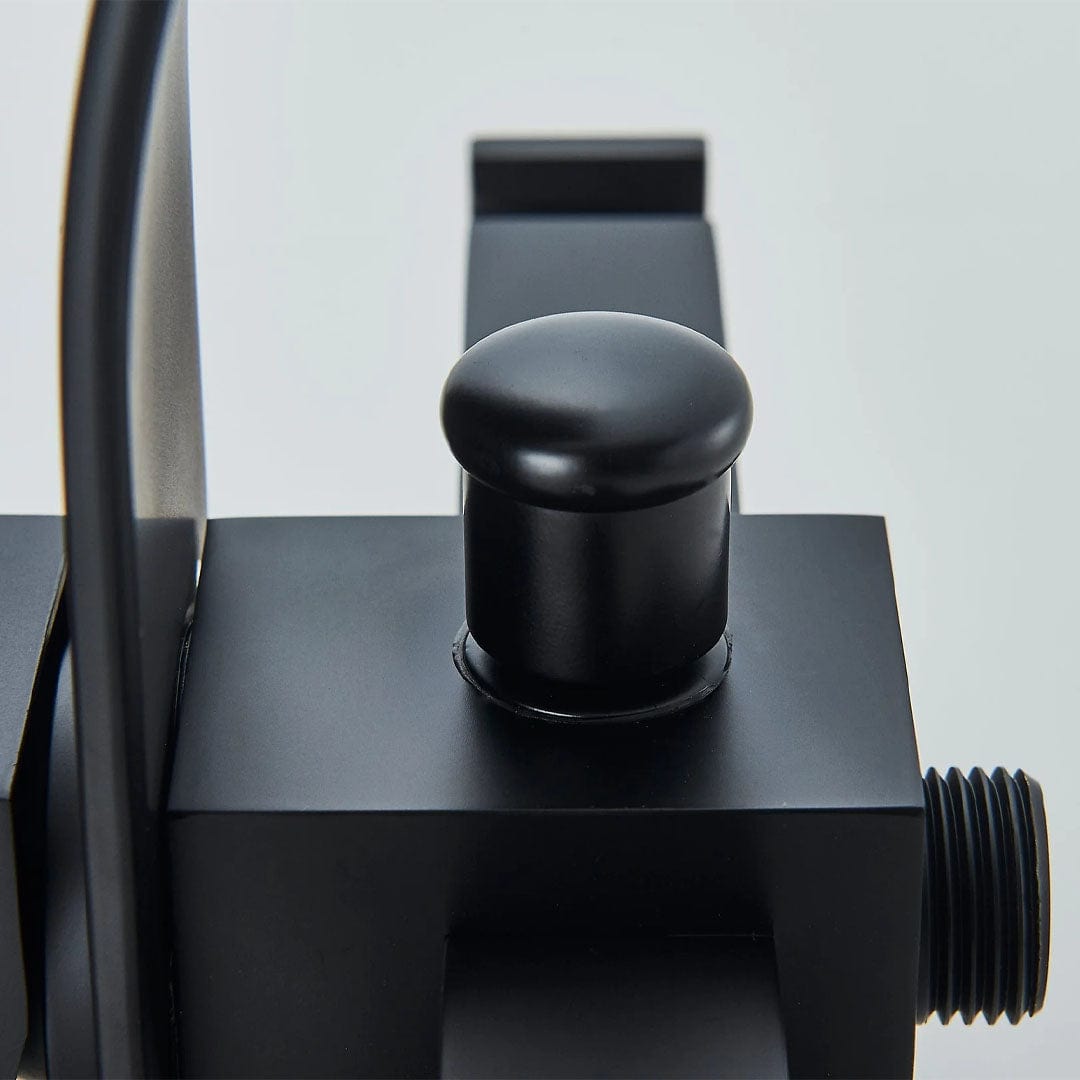 Baterie cada cu robinet tip cascada, negru mat, cod 1604