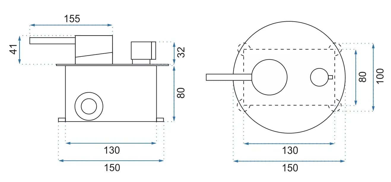 Baterie cadă încastrată Rea Lungo auriu lucios + cartuș