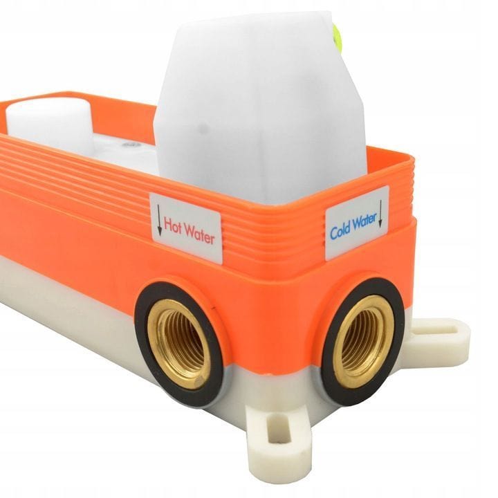 Baterie cadă incastrată Rea Lungo crom + cartuș