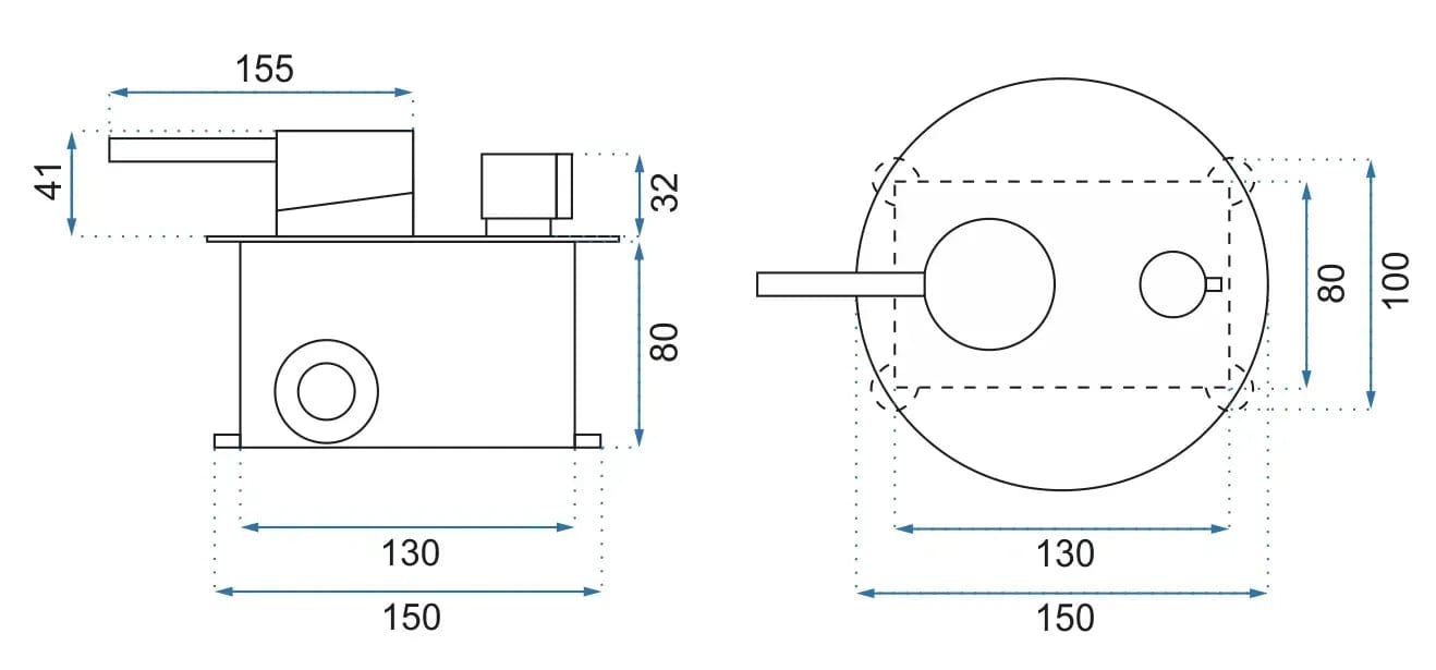 Baterie cadă încastrată Rea Lungo rose + cartuș
