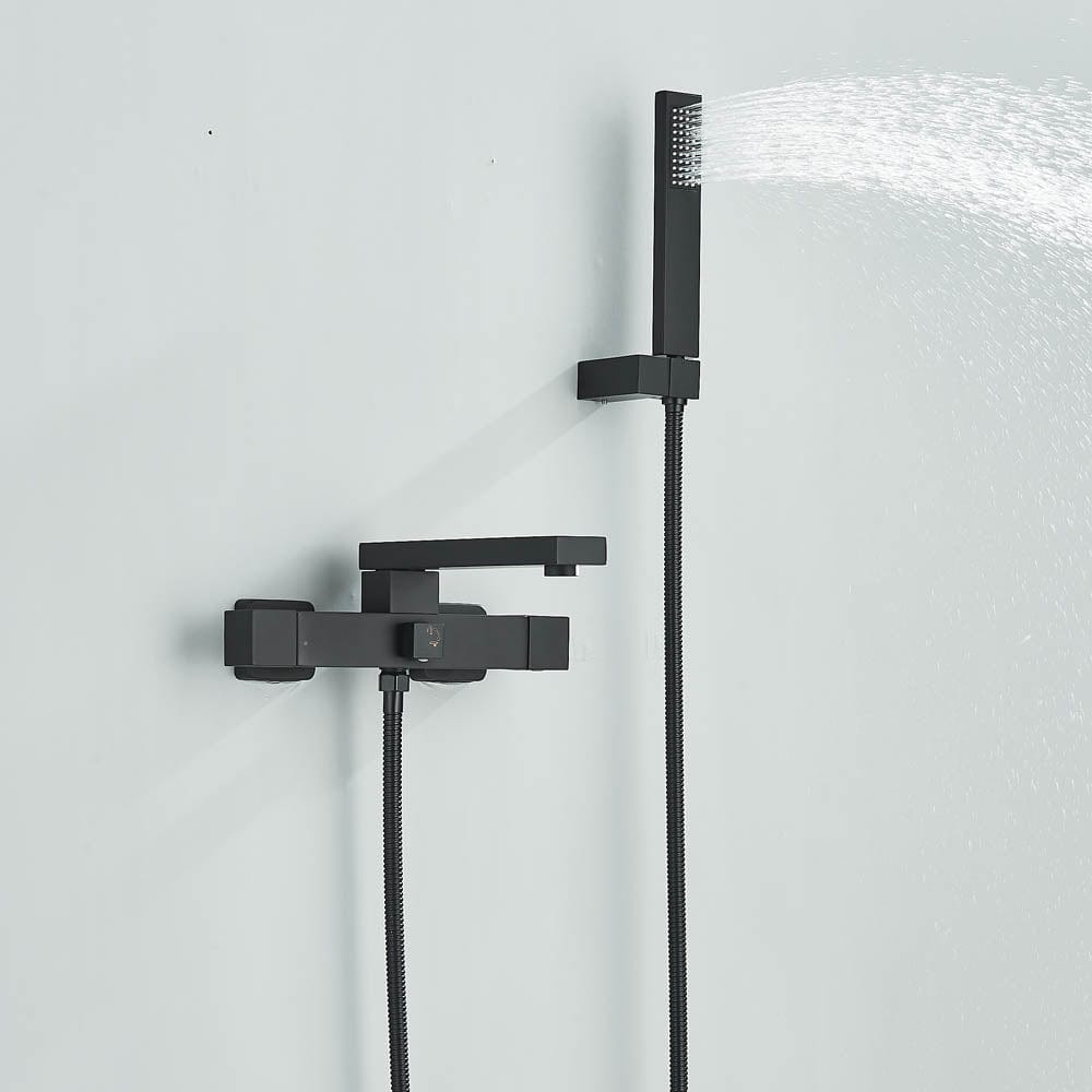 Baterie cadă, negru mat, cod 1172