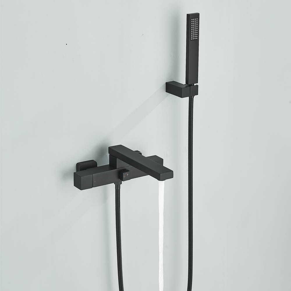 Baterie cadă, negru mat, cod 1172