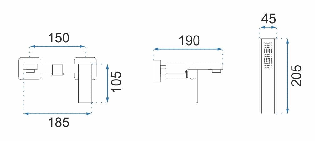 Baterie cadă Rea Fenix auriu lucios