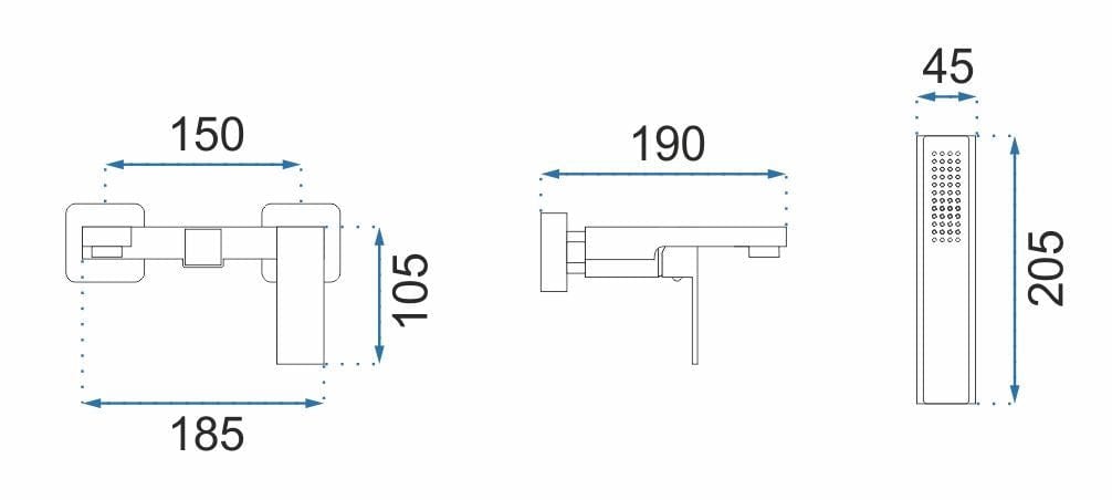 Baterie cadă Rea Fenix crom