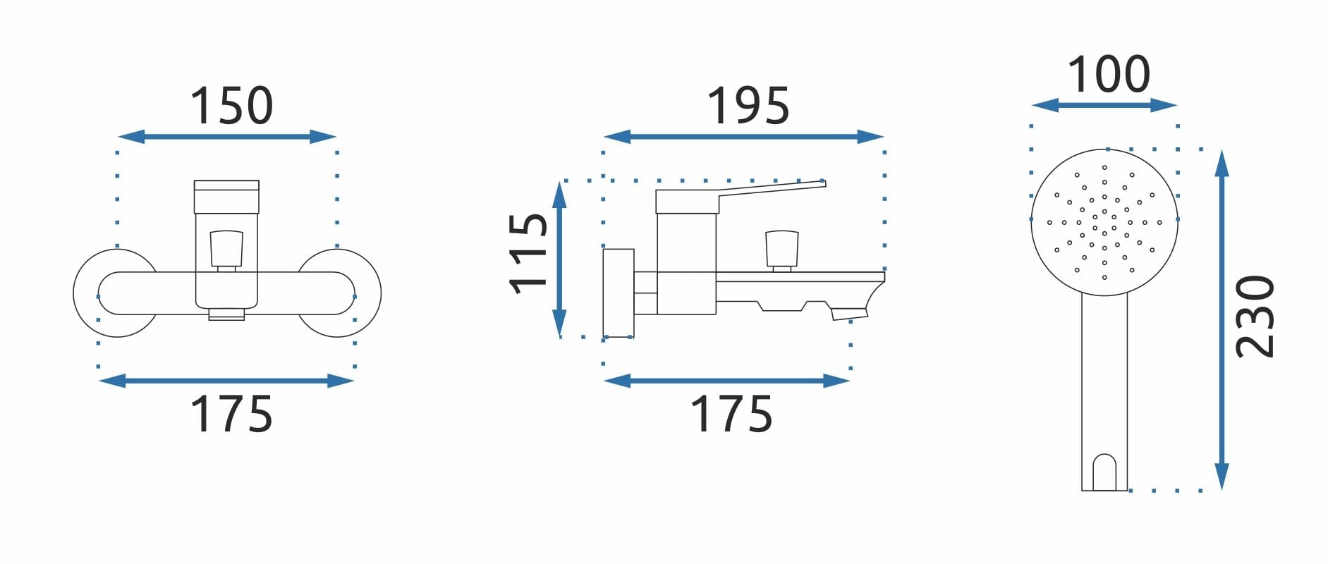 Baterie cadă Rea Viral crom