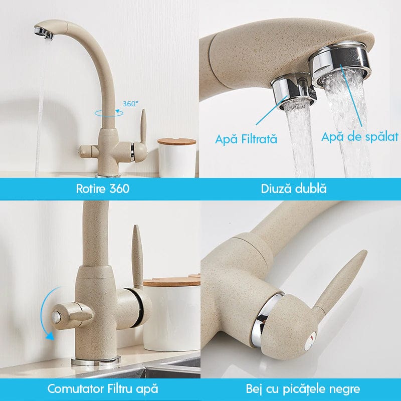 Baterie cu 3 cai pentru filtru de purificare, cod 1258