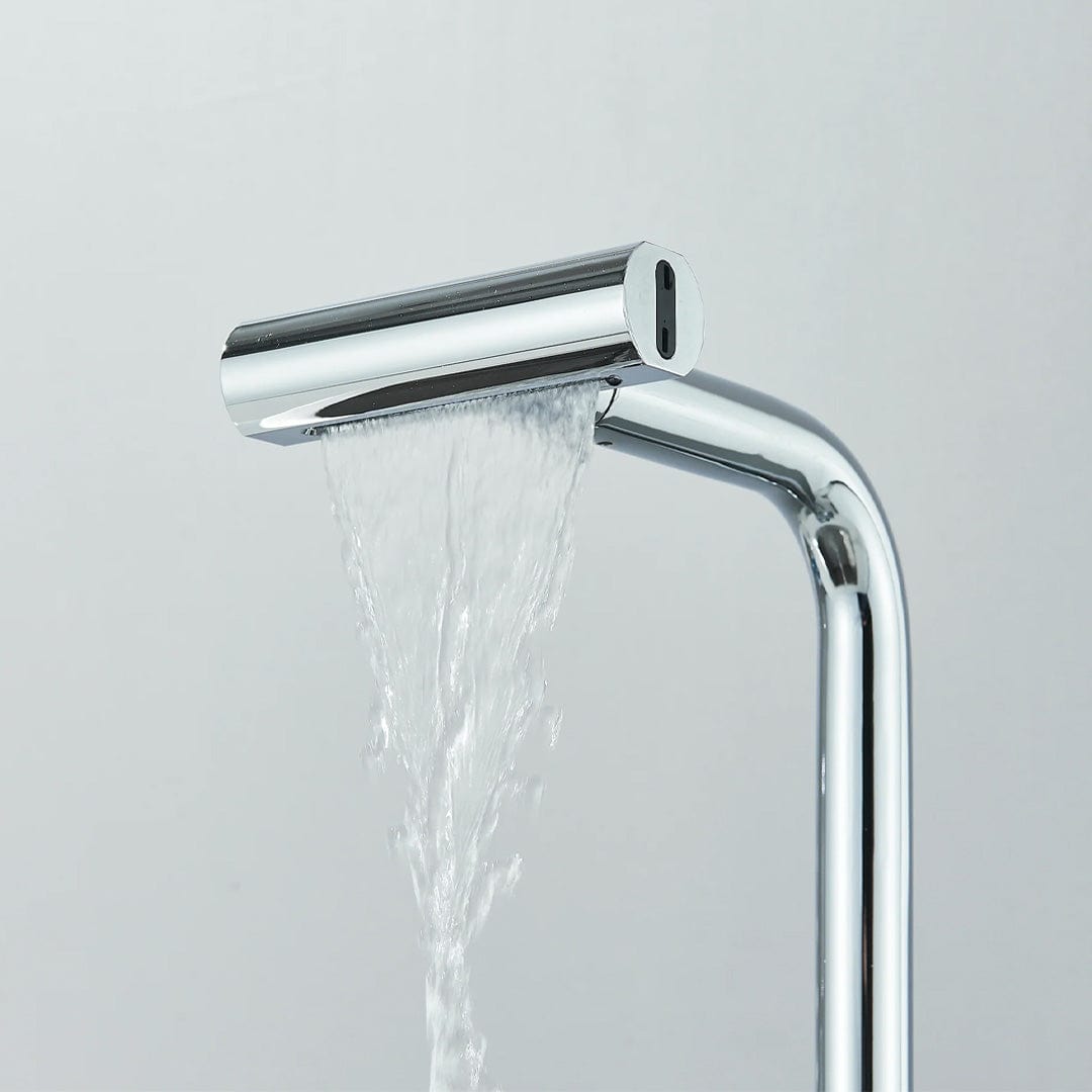 Baterie de bucătărie/baie cu duș extractibil, argintiu lucios, cod 1672