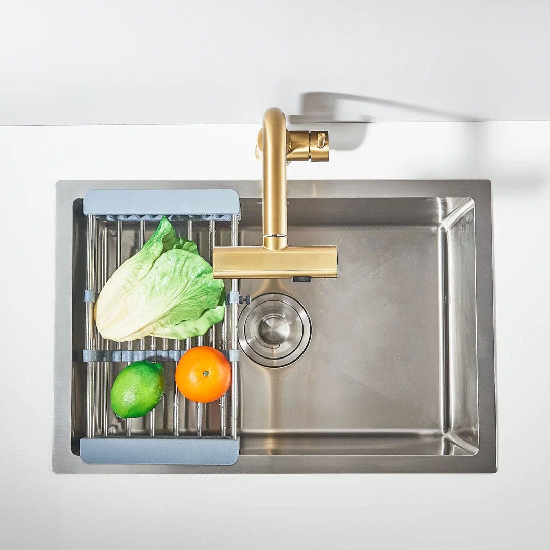 Baterie de bucătărie/baie cu duș extractibil, auriu mat, cod 1673