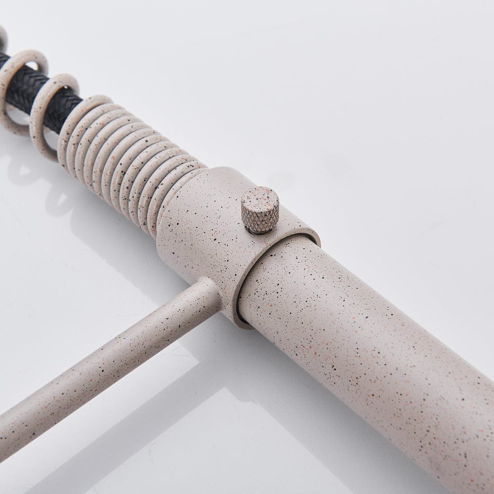 Baterie de bucatarie, bej cu aspect granit, cu 2 functii de curgere si dus flexibil, cod 1518