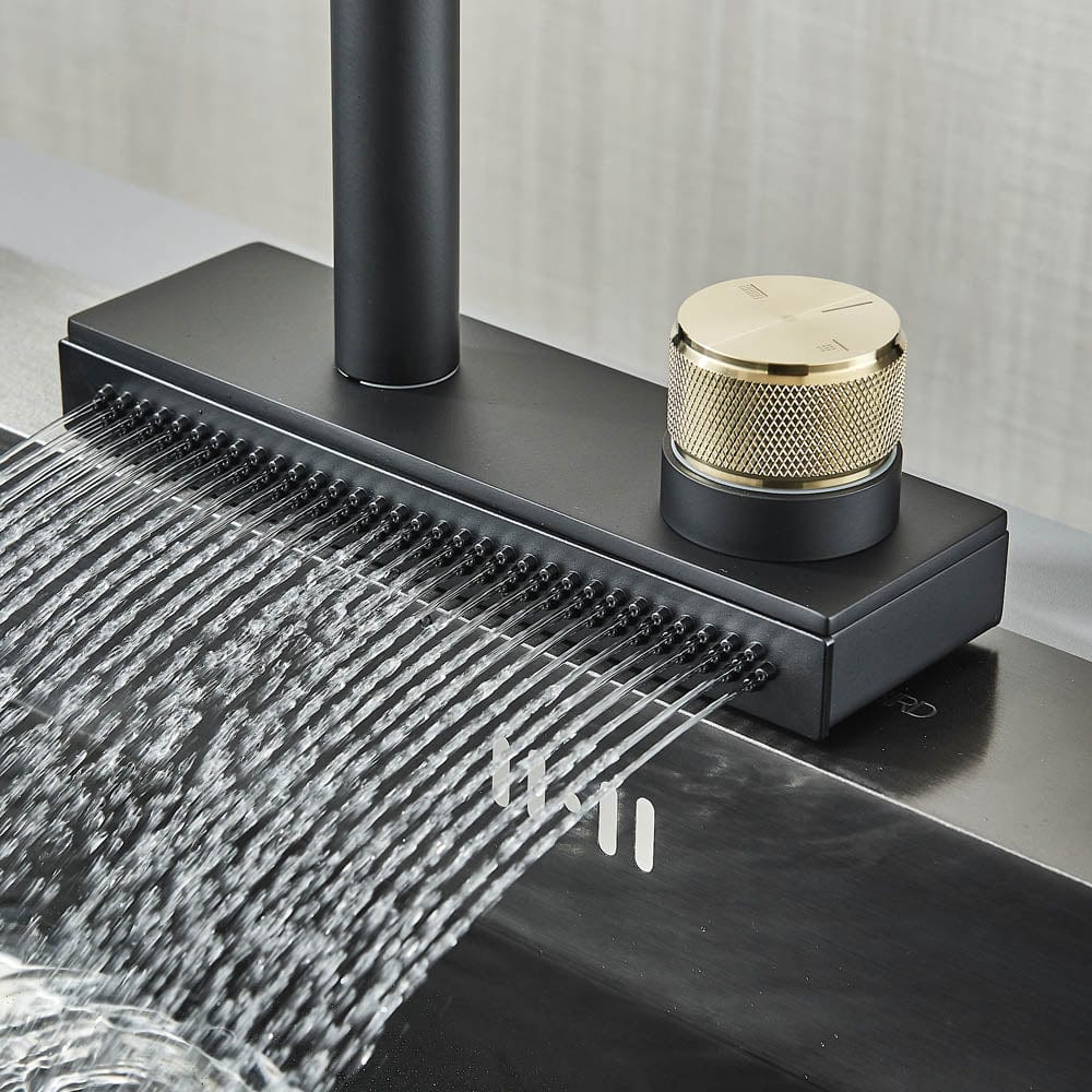 Baterie de bucătărie cu sistem de curgere tip cascadă, cod 1459