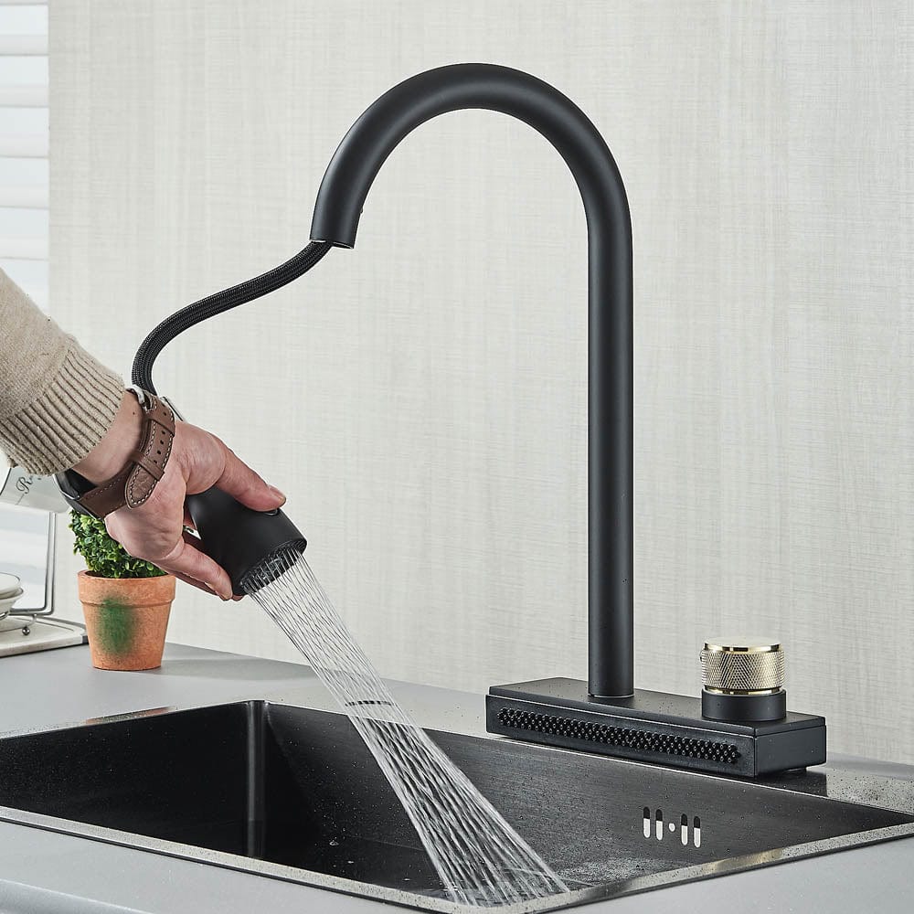 Baterie de bucătărie cu sistem de curgere tip cascadă, cod 1459