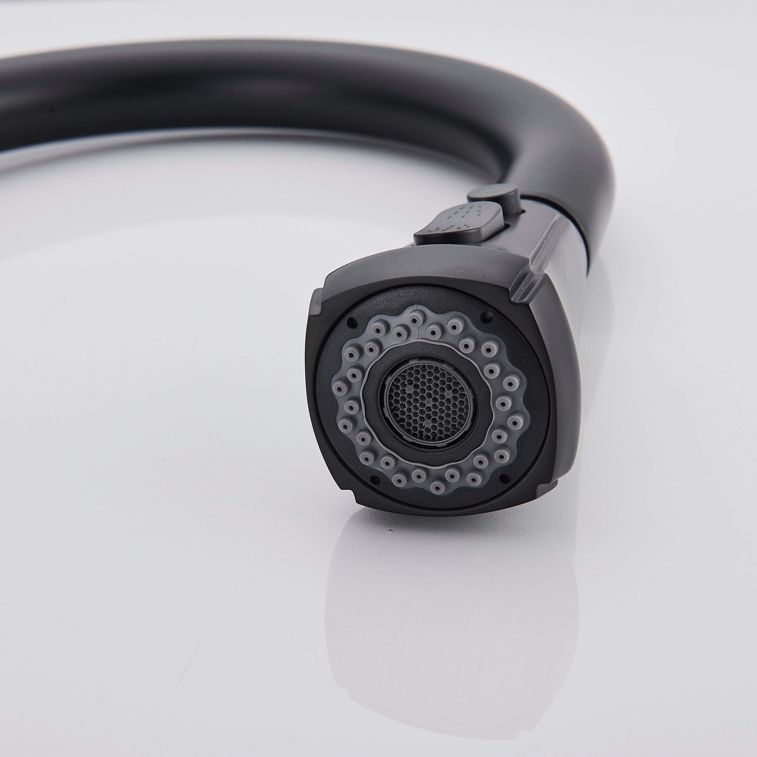 Baterie de bucatarie, negru mat, cu 2 funcții de curgere si dus extractibil, cod 1388