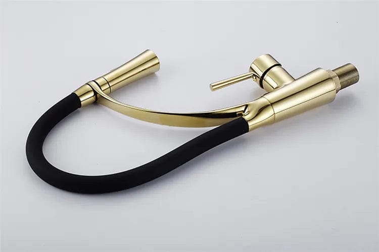 Baterie de bucatarie Rea Gaspar, negru/auriu