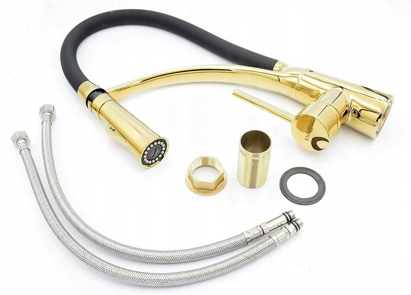 Baterie de bucatarie Rea Gaspar, negru/auriu