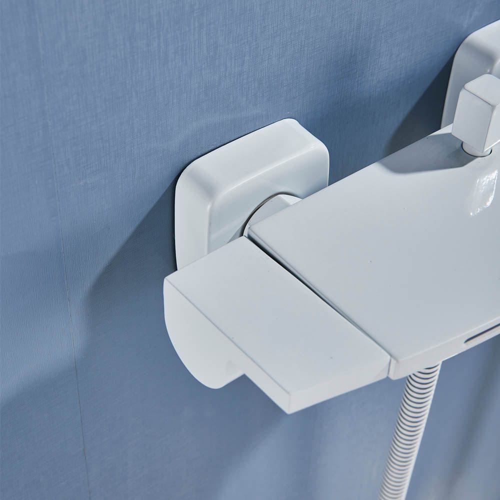 Baterie de cada cu cascada si dus de mana, alb, cod 1447