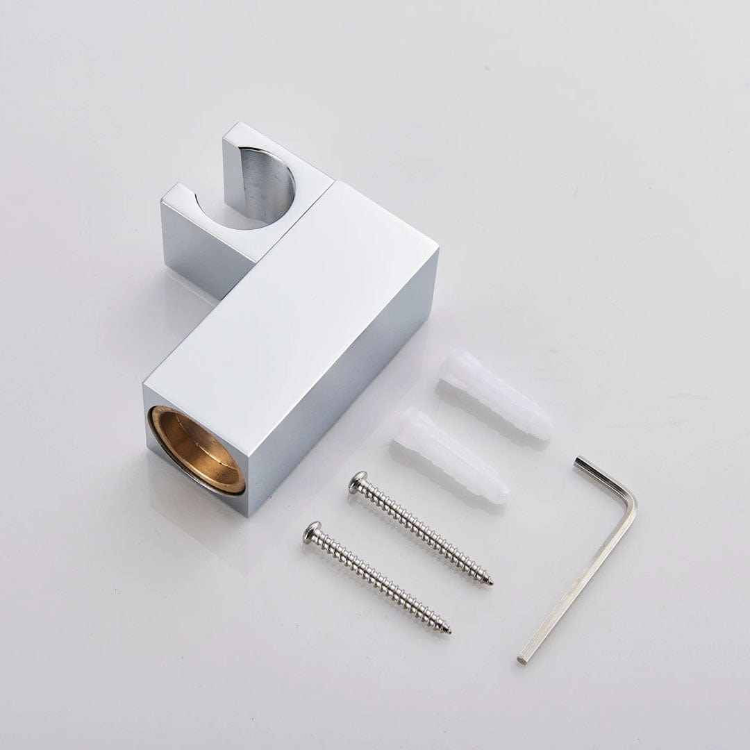 Baterie de cada cu cascada si dus de mana, argintiu cromat, cod 1303