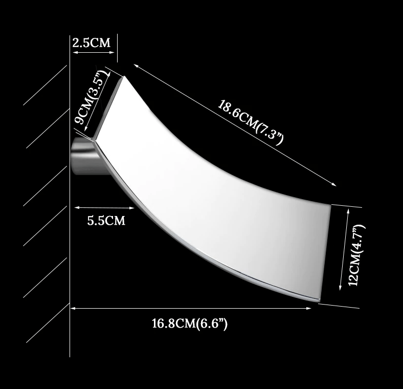 Baterie de cada incastrata Alexa S1277, cascada si dus de mana, crom lucios, cod 1277