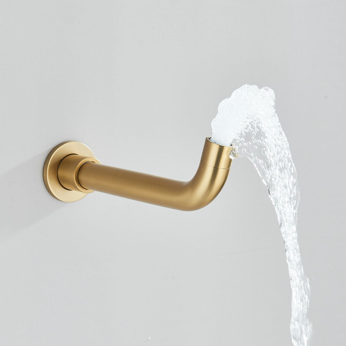 Baterie de cada incastrata, cu dus de mana, finisaj auriu nichelat (semi-lucios), cod 1336