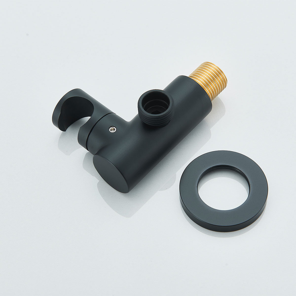 Baterie de cada incastrata, cu dus de mana, finisaj negru mat, cod 1339