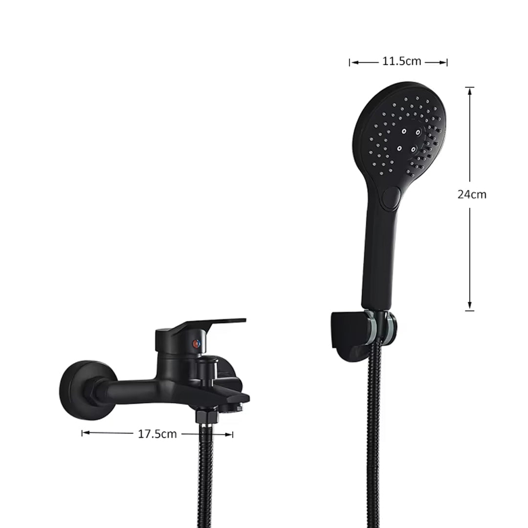 Baterie de cada, negru mat, cod 1606