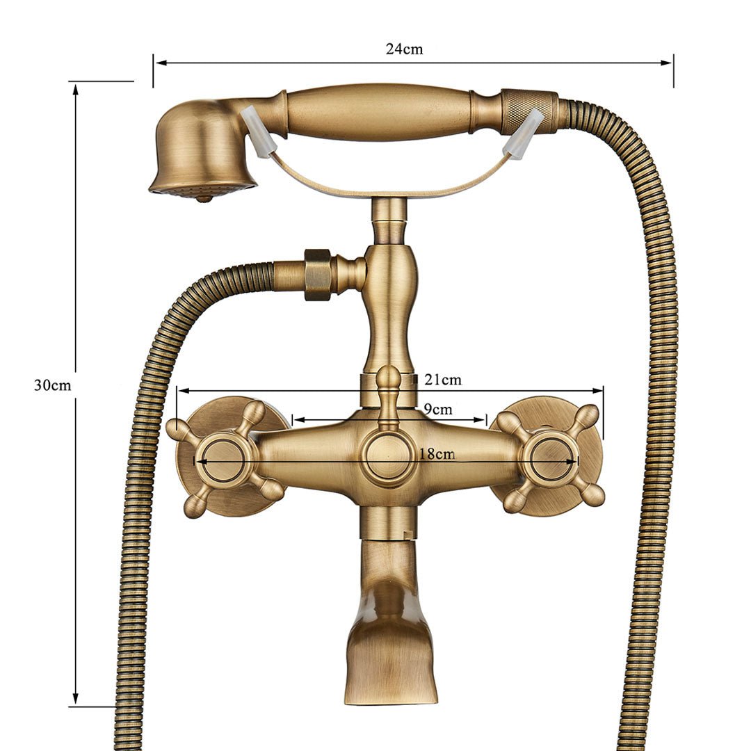 Baterie de cada retro, auriu mat, cod 1600