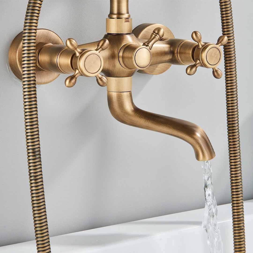 Baterie de cada retro, auriu mat, cod 1600