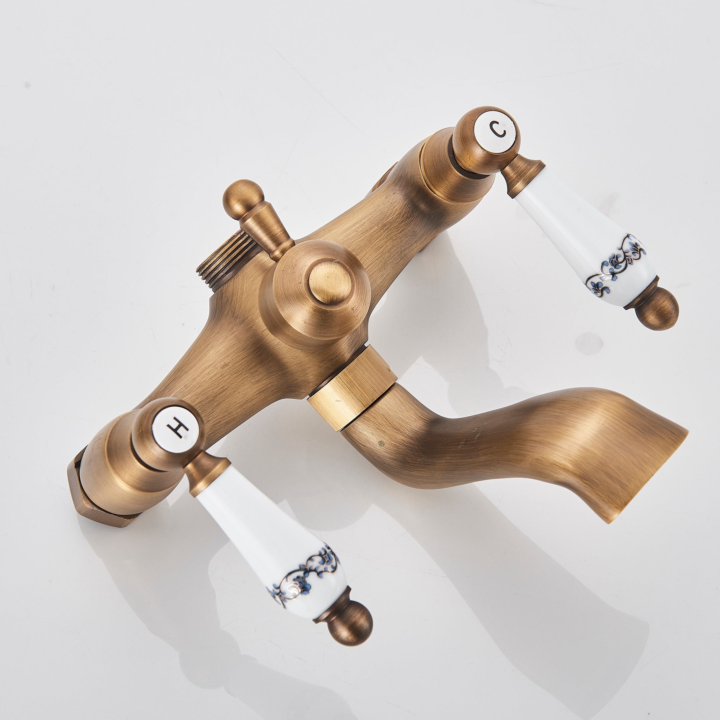 Baterie de podea antichizata cu 2 functii de curgere, cod 1224