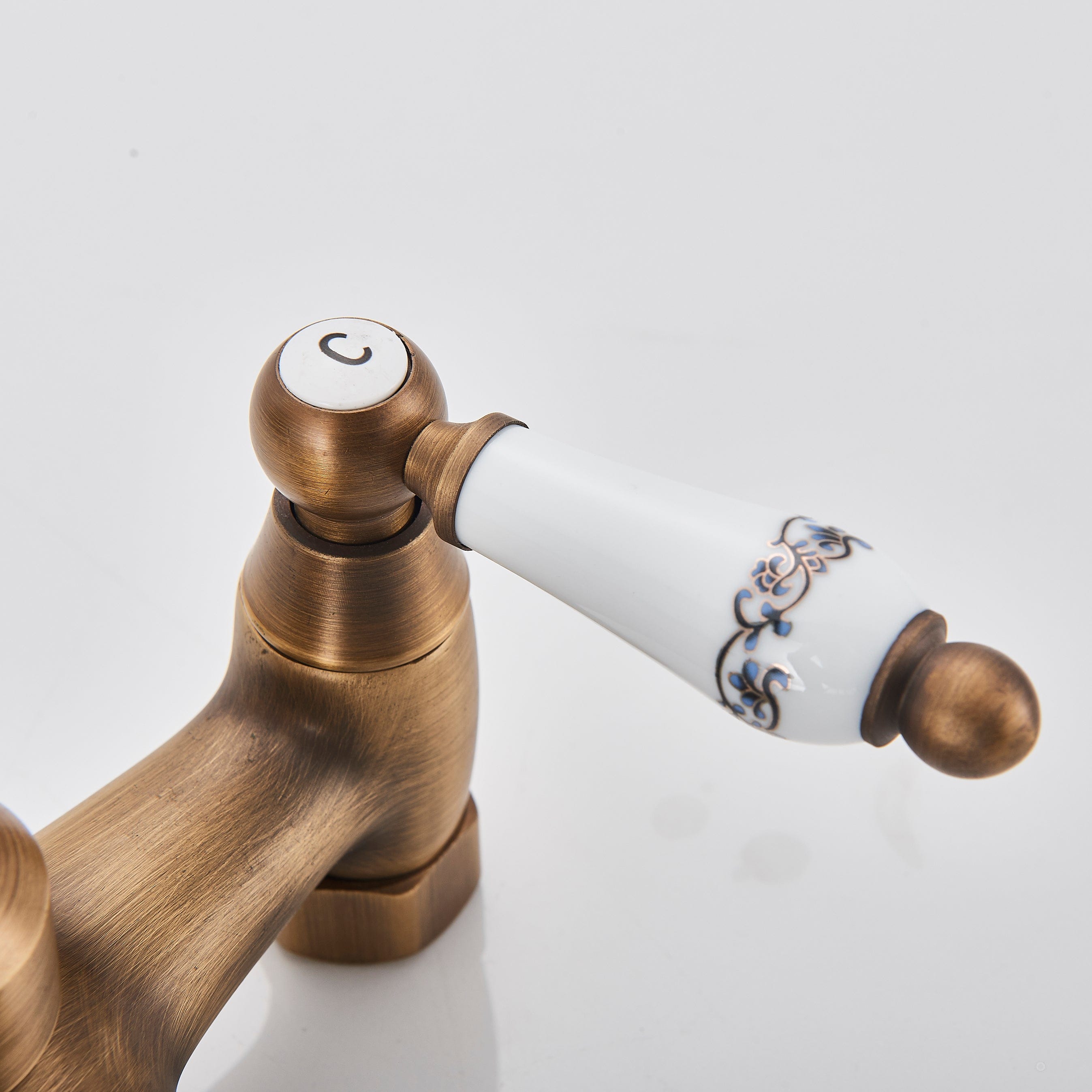 Baterie de podea antichizata cu 2 functii de curgere, cod 1224