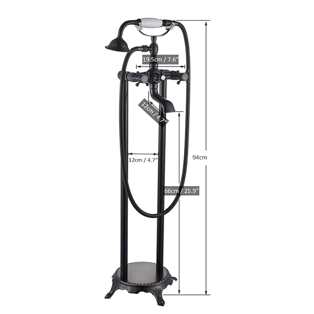 Baterie de podea antichizata cu 2 functii de curgere, cod 1566