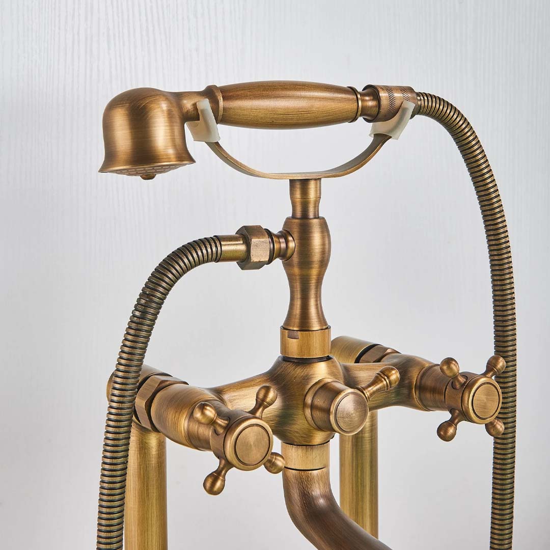 Baterie de podea antichizata cu 2 functii de curgere, cod 1566