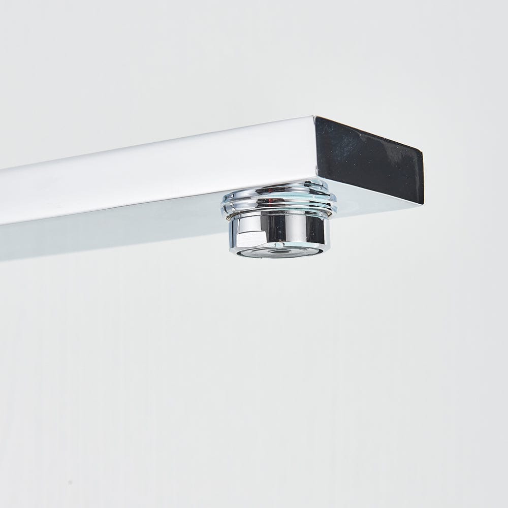 Baterie de podea cu cadru patrat, argintiu cromat, cod 1525